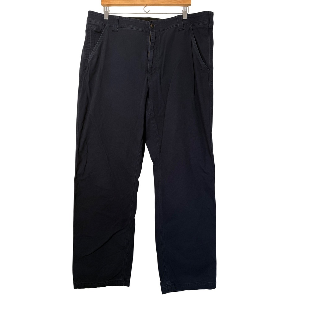 CAT Caterpillar Work Pants Mens 40x32 Navy Blue Utility Canvas Straight Leg Pant